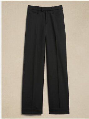 Banana Republic Lido Wide-Leg Italian Wool Pant High Waisted sz 12 P Petite